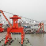 40Tons Jetty Portal Crane with Grab Bucket