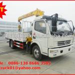 dongfeng 4*2 4 tons LHD/RHD truck mounted crane-