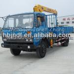 Dongfeng EQ145 truck cargo crane (telescoping boom crane)