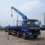 10T telescopic boom truck mounted crane