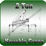 2 ton Knuckle Crane. 2 ton fold arm truck crane