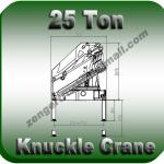 25 ton Knuckle Crane. 25000 kg fold arm truck crane-