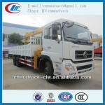 Famous brand Dongfeng tianlong truck with crane 10 ton for hot sales