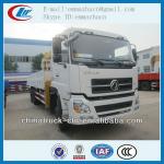 Famous brand Dongfeng tianlong 10 ton truck with cranefor hot sales