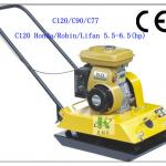 C90 4.0kw/5.5hp with honda gasoline engine handy vibratory reversible plate compactor-