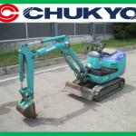 Used Japan Excavator komatsu For sale PC 03 - 2F / Rubber Shoe , Diesel Engine Komatsu 2D68E-34