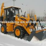 backhoe tractor with loader and excavator