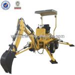 Mini towable excavator with engine-