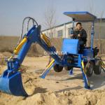 Towable backhoe excavator for tractor
