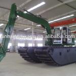 Heking telescopic amphibious excavator