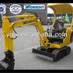 1.5ton mini rubber crawler excavator, fit hydraulic hammer, auger and breaker