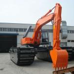 china best amphibious excavator / floating excavator/ marshland excavator with long boom and flexible undercarriage