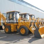 backhoe tractor with loader and excavator