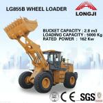 LONKING Wheel loader LG855B 5t wheel loader (2.8m3, 5ton payload)