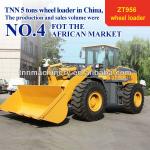 C4-ZL50 hot sell 3cbm Cummins 6C-A8.3-C215 capacity powerful to Russia Brazil CE certificated 5 tons Wheel Loader