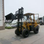 Tilting Bucket Rough Terrain Forklift truck, with CE