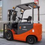 2.0T Four Wheel Electric Forklift with CURTIS Controller