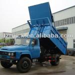 Dongfeng 140 convex head sealed model garbage trucks