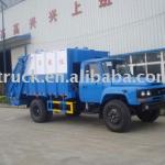 Dongfeng long head compression garbage truck