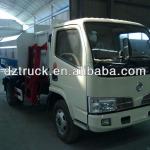 Dongfeng FRK 4*2 self-loading and selfdischarging small garbage truck