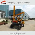 Auger piling self-propelled hydraulic pile driving and extracting machine