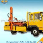 Mobile hydraulic pile-driver
