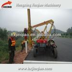 Highway guardrail installation