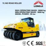 Hudraulic pneumatic tire roller YL16G rubber tire road roller (Tire Number: 4+5, Engine Power: 95kw)