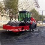 Single drum road roller with CE (Pad foot drum, vibratory)