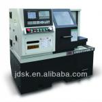 Flat bed CNC lathe, CJ0626, with gang type turret