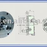 Direct mounting three-jaw sel-fcentring chuck