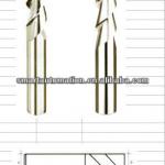 60 Degree 2/3 flute Aluminum processing carbide milling cutters