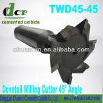 45 degreeTWD45-40 Angle Dovetail Milling Cutter