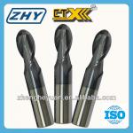 ZHY 2 Flute Tungsten Carbide Ball Nose Milling Cutter