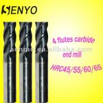 4 flutes carbide end mills