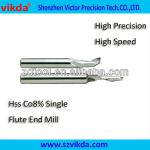 Aluminum Hss Single Flute End Mill