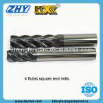 CTX-450 ZCC Material 4 Flutes Solid Carbide End Mill