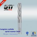 2013-JINOO tungsten carbide 3 flute reamer 3mm uncoated aluminum cutting