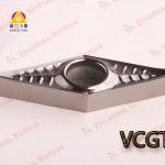 High precision with polishing rightness for Aluminium turning carbide inserts VCGT160408 from zhuzhou-