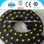 LX45 bridge type plastic cable protective chains with yellow button for cnc machine with CE certificate-