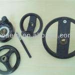 double-spoke handwheels/ two-handle handwheels/with corrvgaled back handwheels