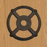 Ductile cast iron straight four-spoke round hole handwheel for valve(manufacturer)