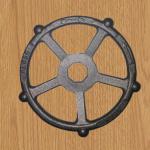 carbon steel straight five-spoke round hole handwheel for valve(manufacturer)