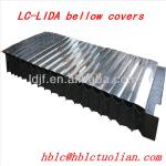Armoured vertical bellow covers for cnc machine tools