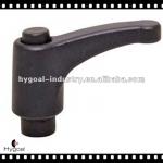 Plastic Adjustable handle with thread clamp handle lever