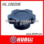 Flat-roofed plastic five-star knob for mechanical