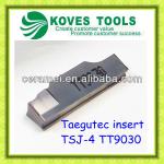 TSJ Taegutec insert TSJ-4 TT9030 cutting off grooving insert