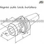 high precision BT milling machine side lock arbor milling arbor
