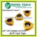 Kennametal DFT 05T308MD KC7140 drilling insert carbide