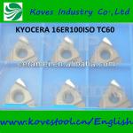 Kyocera cnc lathe tools 16ER ISO tungsten carbide threading insert-